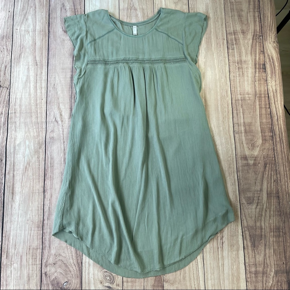 Gentle Fawn Sage Green Tunic Dress Small